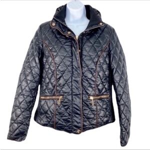 ANDRADE quilted jacket S black